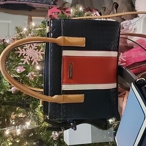 Nautica red white blue hand bag